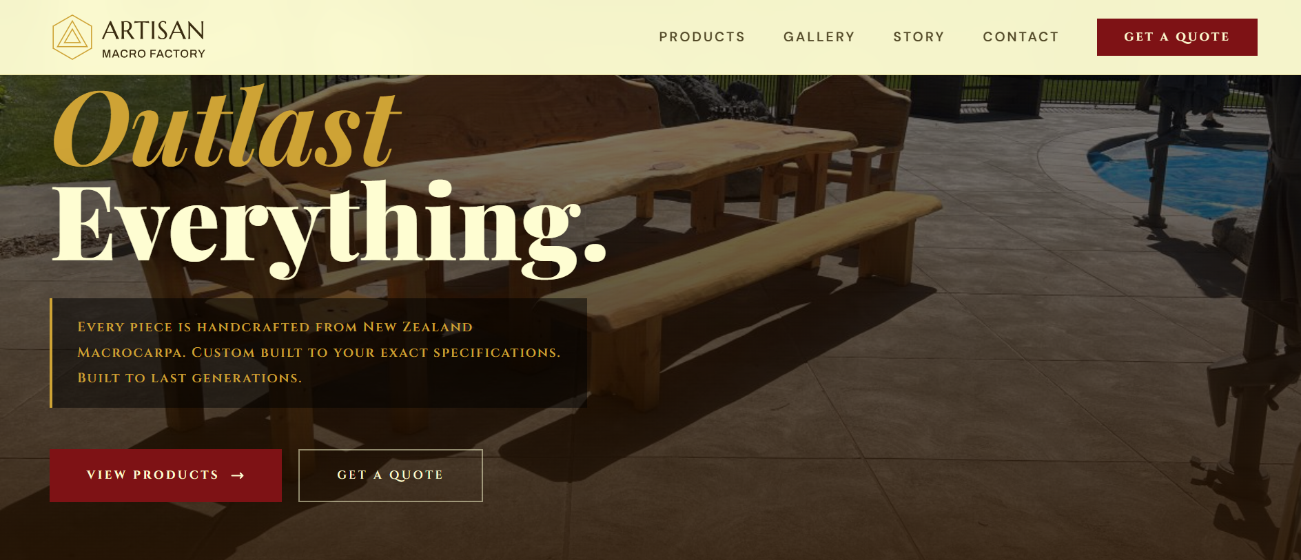 Artisan Macrofactory website — artisanmacrofactory.co.nz